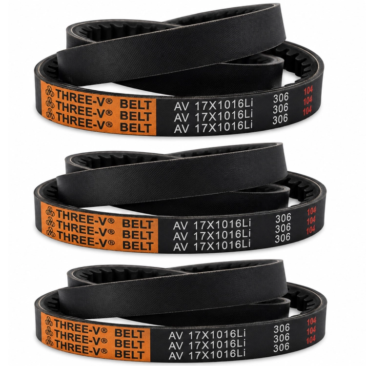 Komplet 3 sztuk pasków do kosiarki bijakowej 17x1016mm AV1016Li AV1056Ld